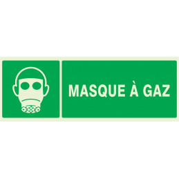 MASQUE A GAZ LUMINESCENT 330x200mm