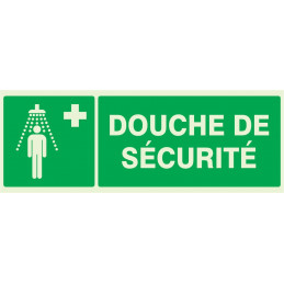 DOUCHE DE SECURITE LUMINESCENT 330x200mm