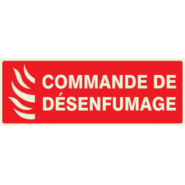 COMMANDE DE DESENFUMAGE LUMINESCENT 330x75mm