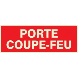 PORTE COUPE-FEU LUMINESCENT 330x75mm