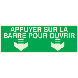 APPUYER SUR LA BARRE POUR OUVRIR LUMINESCENT 330x75mm