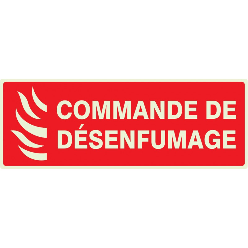 COMMANDE DE DESENFUMAGE LUMINESCENT 330x120mm COMMANDE DE DESENFUMAGE LUMINESCENT 330x120mm