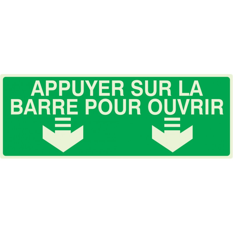 APPUYER SUR LA BARRE POUR OUVRIR LUMINESCENT 330x120mm