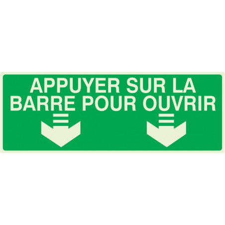 APPUYER SUR LA BARRE POUR OUVRIR LUMINESCENT 330x120mm