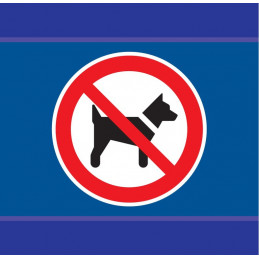 INTERDIT AUX CHIENS D-SIGN 100x100mm