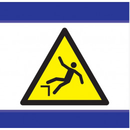 DANGER RISQUE DE CHUTE D-SIGN 100x100mm