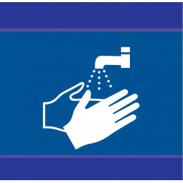 LAVAGE DES MAINS OBLIGATOIRE D-SIGN 100x100mm