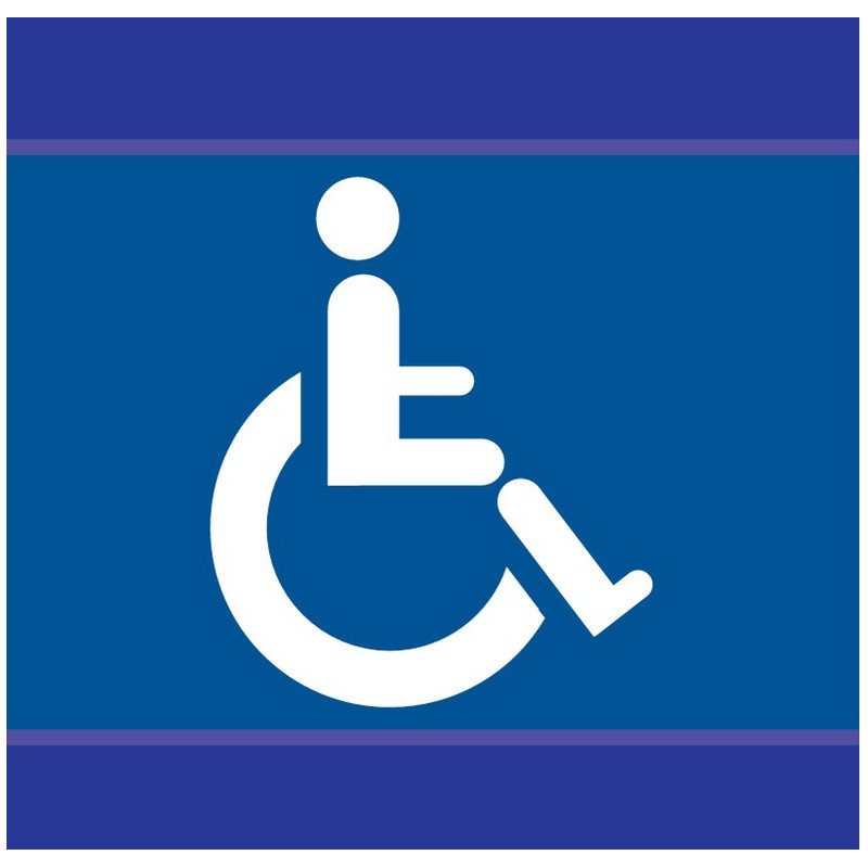 HANDICAPES D-SIGN 100x100mm HANDICAPES D-SIGN 100x100mm