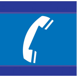 TELEPHONE D-SIGN 100x100mm