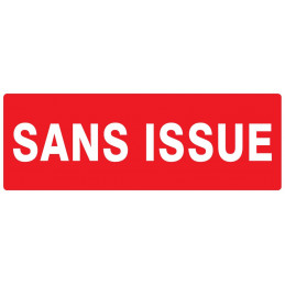 SANS ISSUE (INCENDIE) 200x52mm