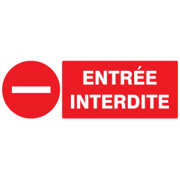 ENTREE INTERDITE 200x52mm