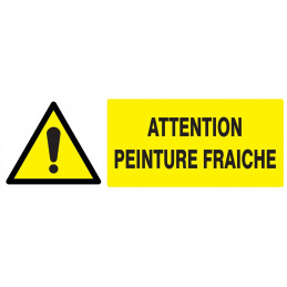 ATTENTION PEINTURE FRAICHE 200x52mm