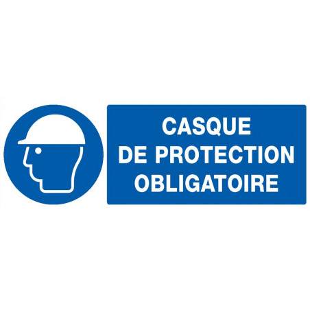 CASQUE DE PROTECTION OBLIGATOIRE 200x52mm