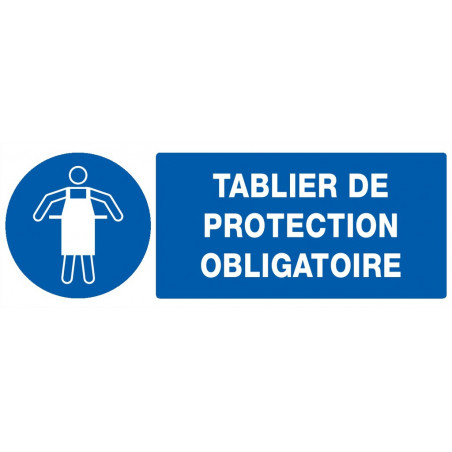 TABLIER DE PROTECTION OBLIGATOIRE 200x52mm