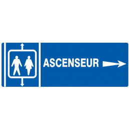 ASCENSEUR FLECHE A DROITE 200x52mm