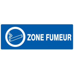 ZONE FUMEUR 200x52mm