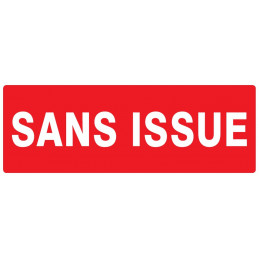 SANS ISSUE (INCENDIE) 330x200mm
