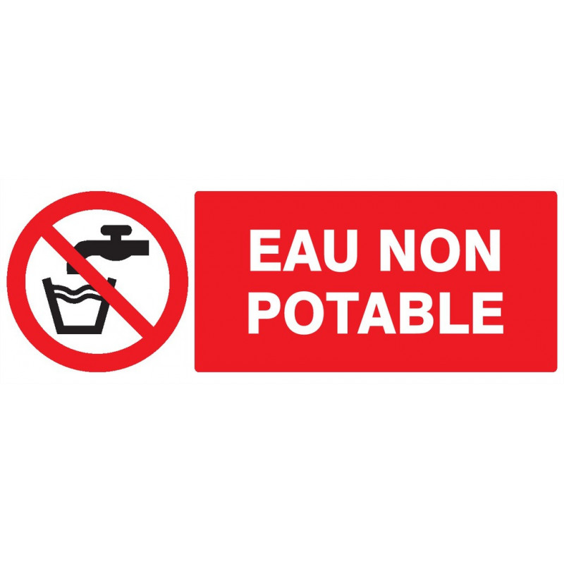 EAU NON POTABLE 330x200mm EAU NON POTABLE 330x200mm