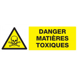 DANGER, MATIERES TOXIQUES 330x200mm