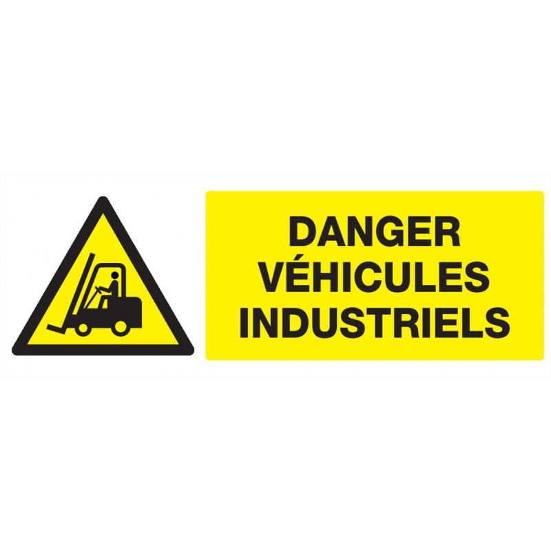 DANGER VEHICULES INDUSTRIELS 330x200mm