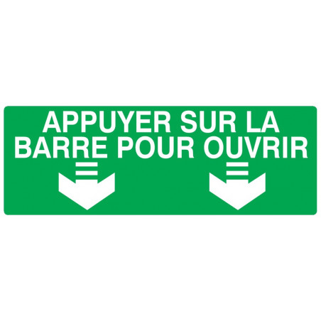 APPUYER SUR LA BARRE POUR OUVRIR 330x200mm