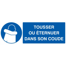 TOUSSER OU ETERNUER DANS SON COUDE 330x200mm