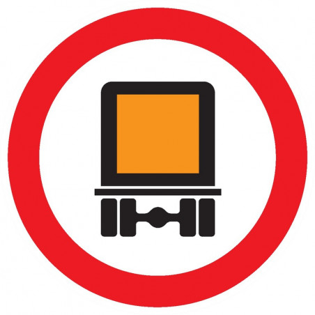 INTERDIT AUX TRANSPORTS DE MATIERES DANGEREUSES D.300mm