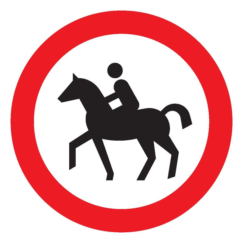 INTERDIT AUX CAVALIERS D.300mm INTERDIT AUX CAVALIERS D.300mm