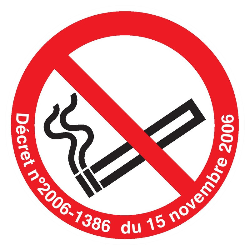 INTERDICTION DE FUMER (DECRET DU 15/11/2006) D.300mm INTERDICTION DE FUMER (DECRET DU 15/11/2006) D.300mm