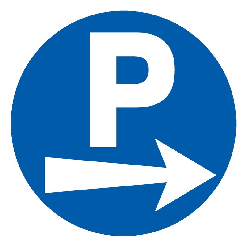 PARKING FLECHE A DROITE D.300mm