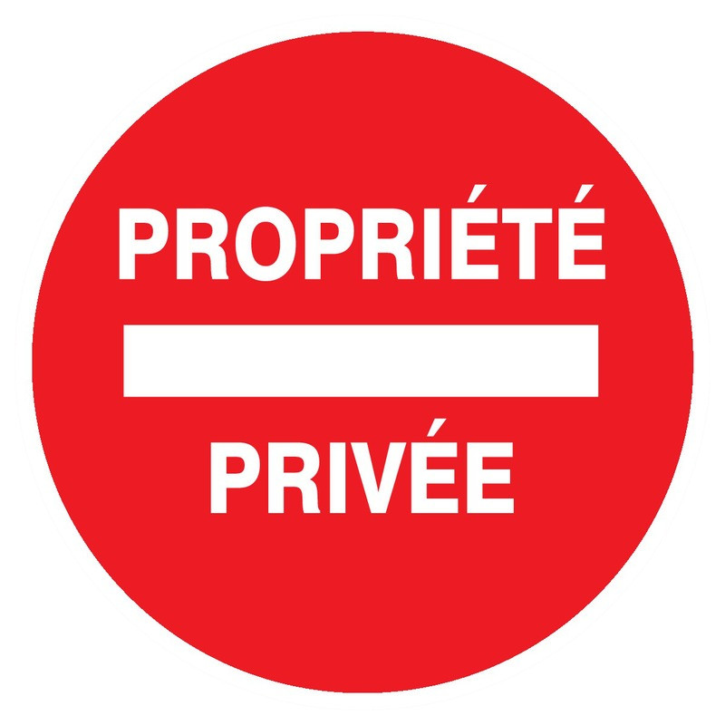 PROPRIETE PRIVEE D.80mm