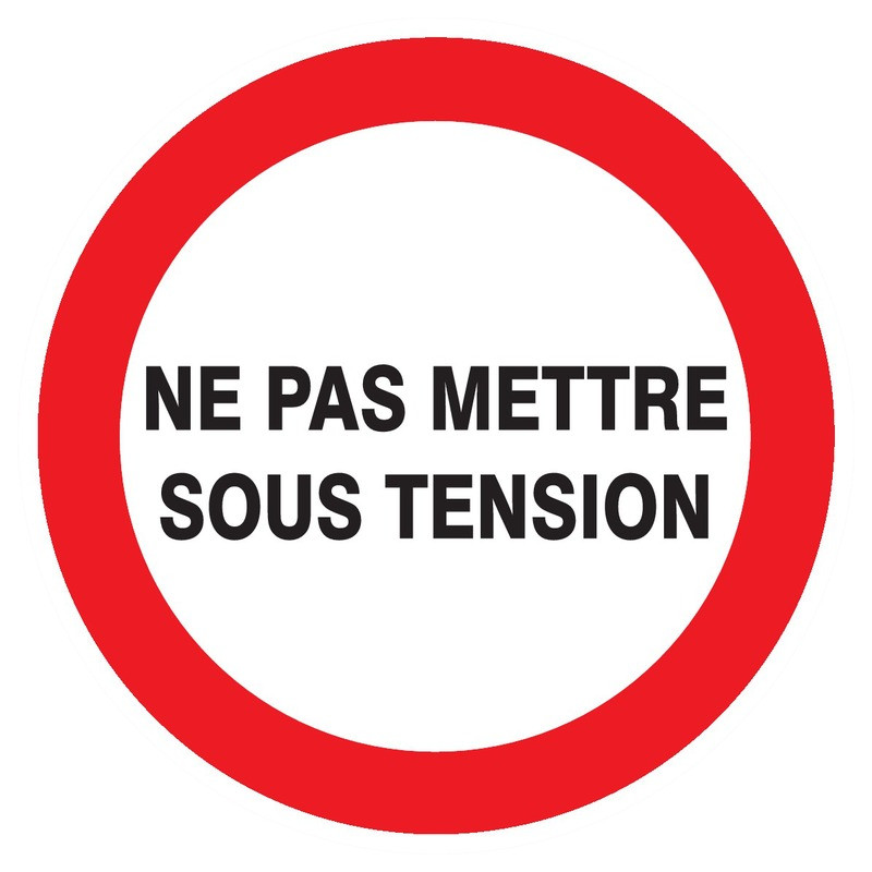 NE PAS METTRE SOUS TENSION D.80mm