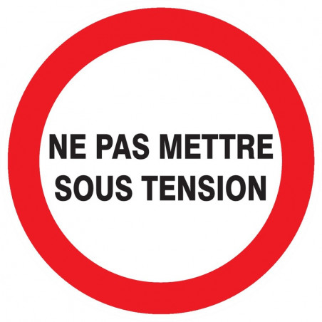 NE PAS METTRE SOUS TENSION D.80mm