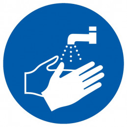 LAVAGE DES MAINS OBLIGATOIRE D.80mm