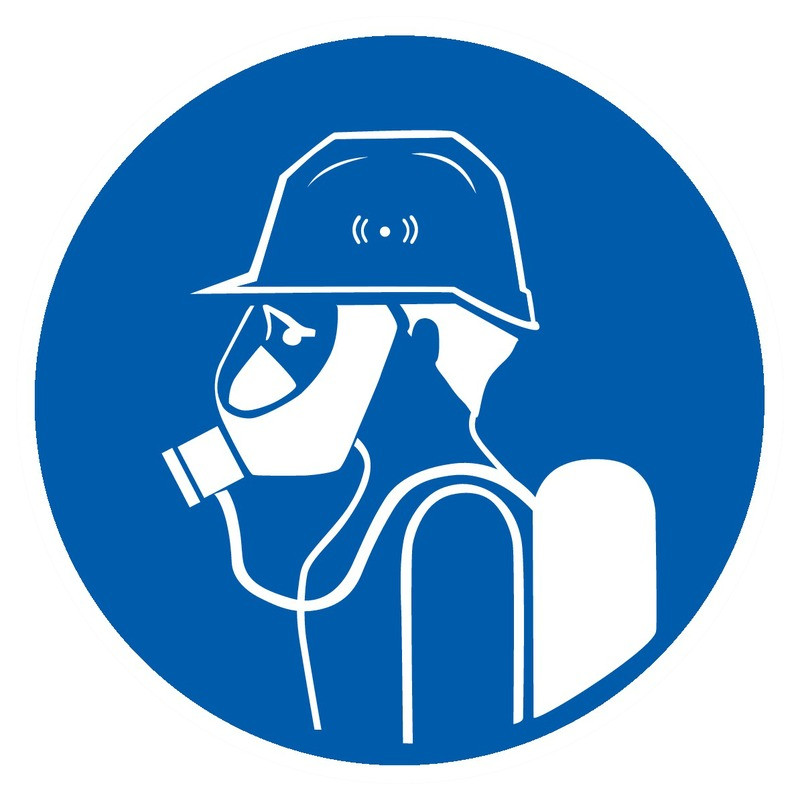 PROTECTION OBLIGATOIRE TETE/VOIES RESPIRATOIRES D.80mm PROTECTION OBLIGATOIRE TETE/VOIES RESPIRATOIRES D.80mm