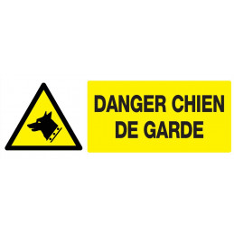 DANGER, CHIEN DE GARDE 330x75mm