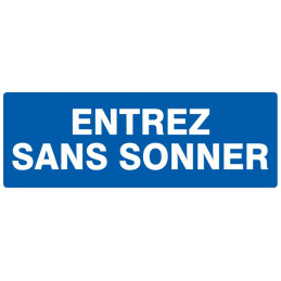 ENTREZ SANS SONNER 330x75mm