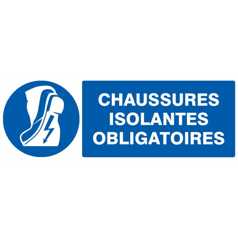 CHAUSSURES ISOLANTES OBLIGATOIRES 330x120mm
