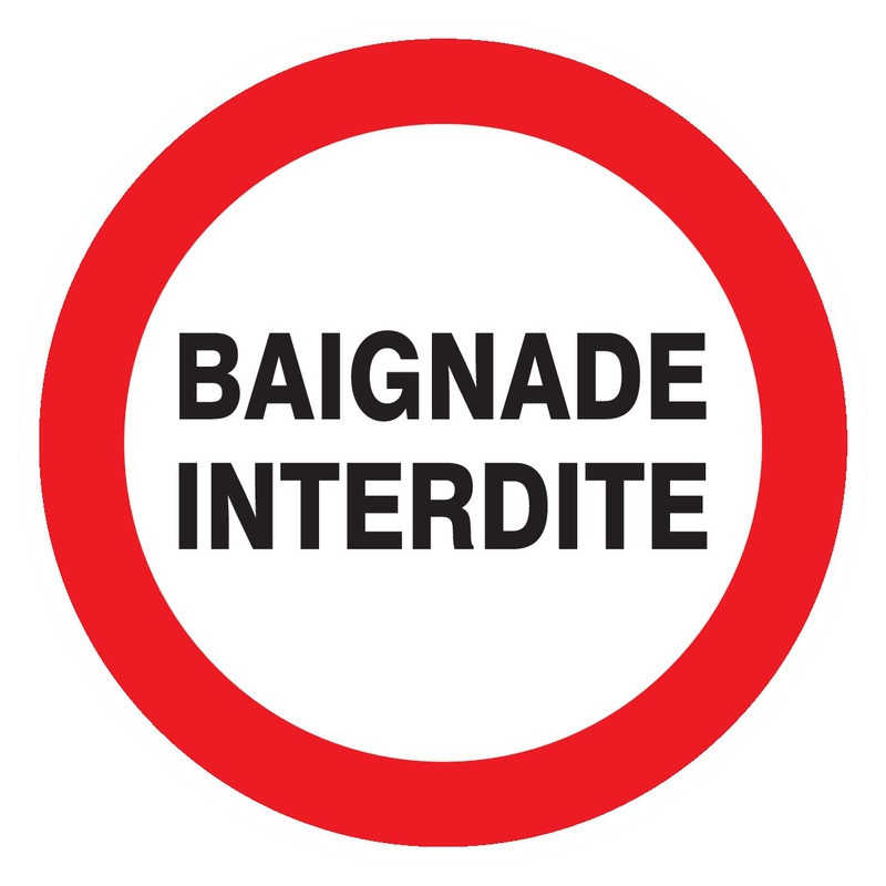 BAIGNADE INTERDITE D.180mm