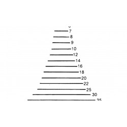 Couteau à sculpteur, forme 1 - 10 mm
