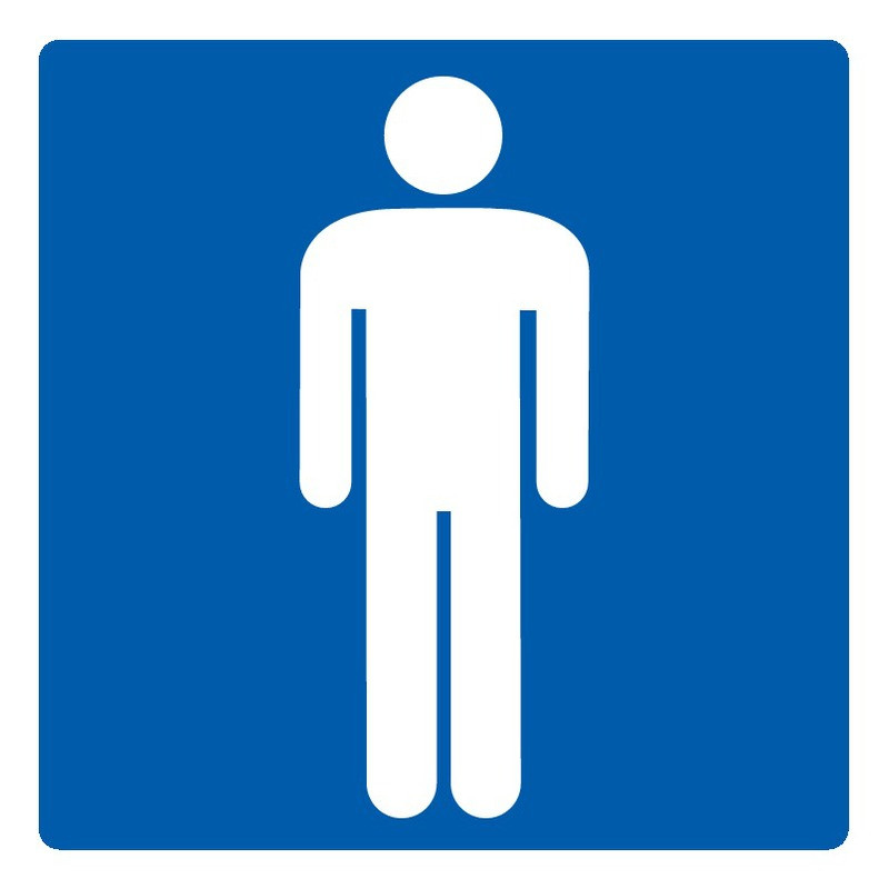 TOILETTES HOmmES 200x200mm TOILETTES HOmmES 200x200mm