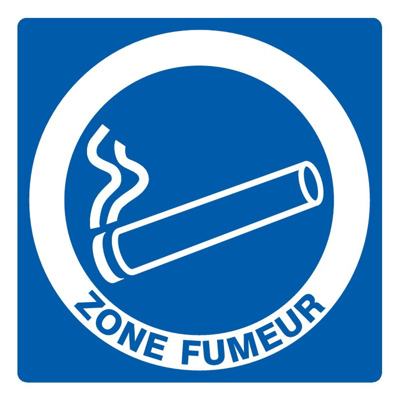 ZONE FUMEUR 200x200mm