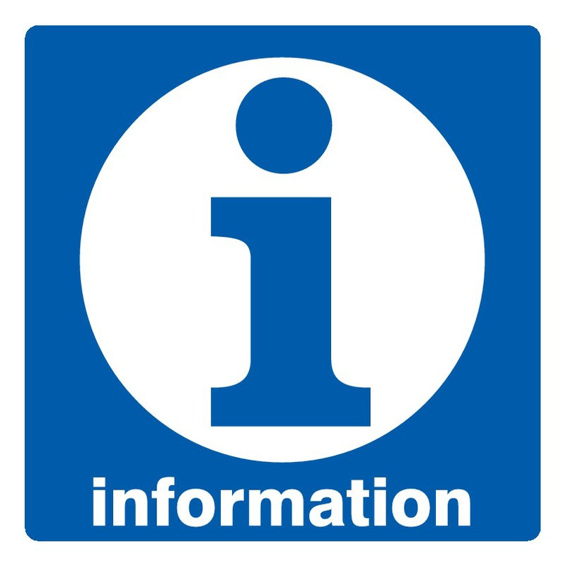 INFORMATION 200x200mm INFORMATION 200x200mm