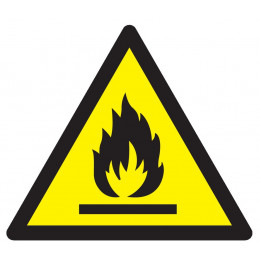 DANGER, MATIERES INFLAMMABLES 300X300X300mm