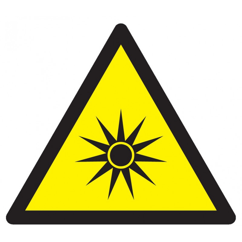 DANGER, RAYONNEMENT OPTIQUE 300x300x300mm DANGER, RAYONNEMENT OPTIQUE 300x300x300mm
