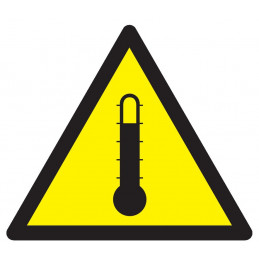 DANGER HAUTE TEMPERATURE 100x100x100mm