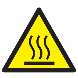 DANGER, SURFACE CHAUDE 100x100x100mm