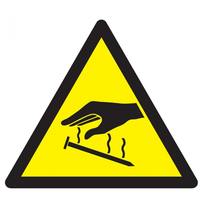 DANGER ELECTRICITE STATIQUE 100x100x100mm DANGER ELECTRICITE STATIQUE 100x100x100mm