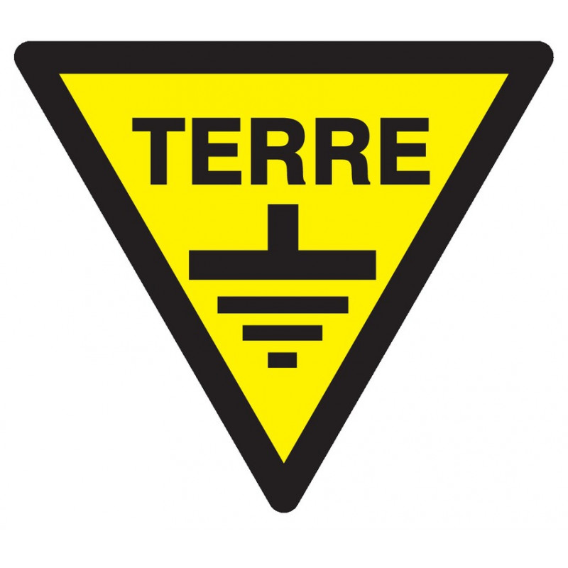 DANGER TERRE 100x100x100mm DANGER TERRE 100x100x100mm