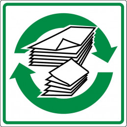 RECYCLAGE DU PAPIER ADHESIF 200x200mm